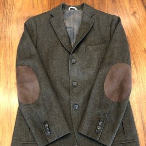 Billy Reid brown/green wool blazer - 38R